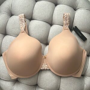 Natori Lace Trim Buff/Mocha 36DDD Bra